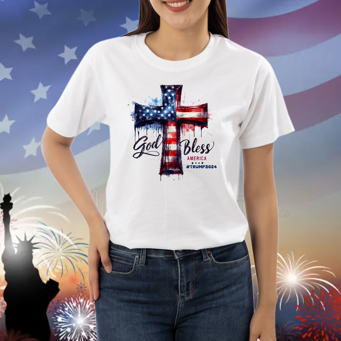 God Bless America Trump 2024 Shirt
