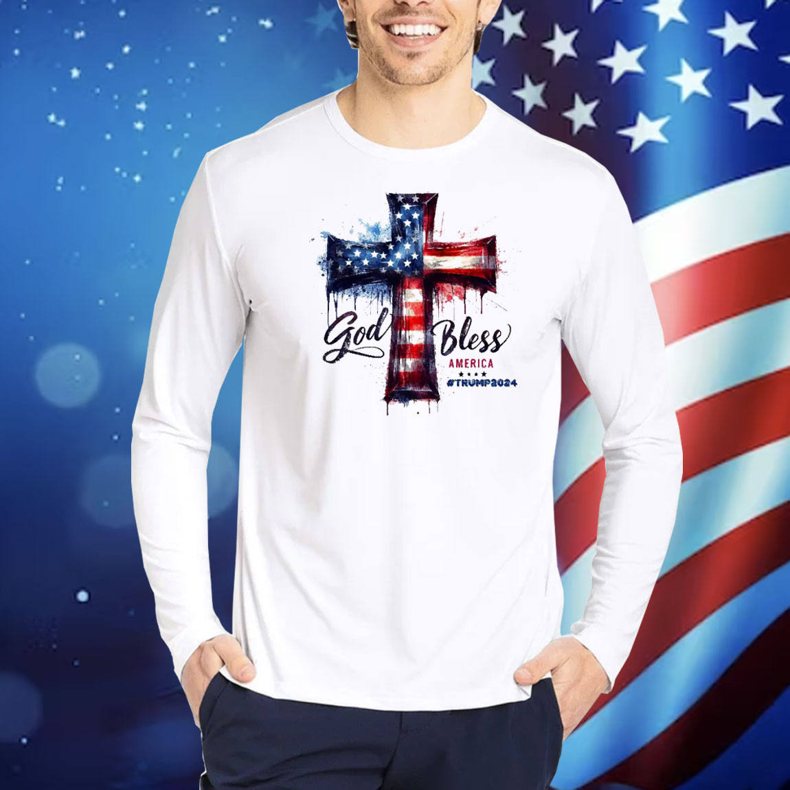 God Bless America Trump 2024 Shirt