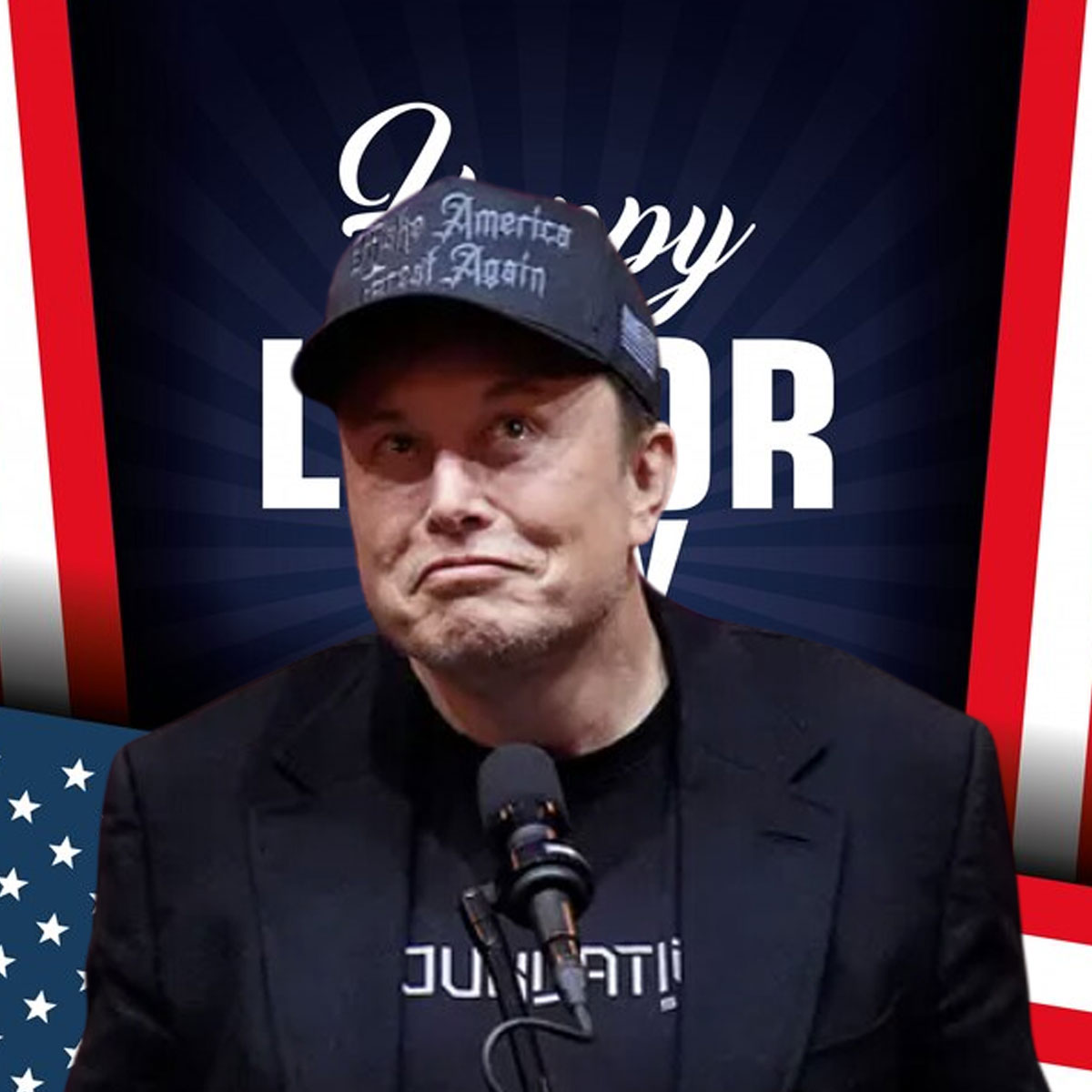 Gothic Dark MAGA Baseball Elon Musk Trump Cap