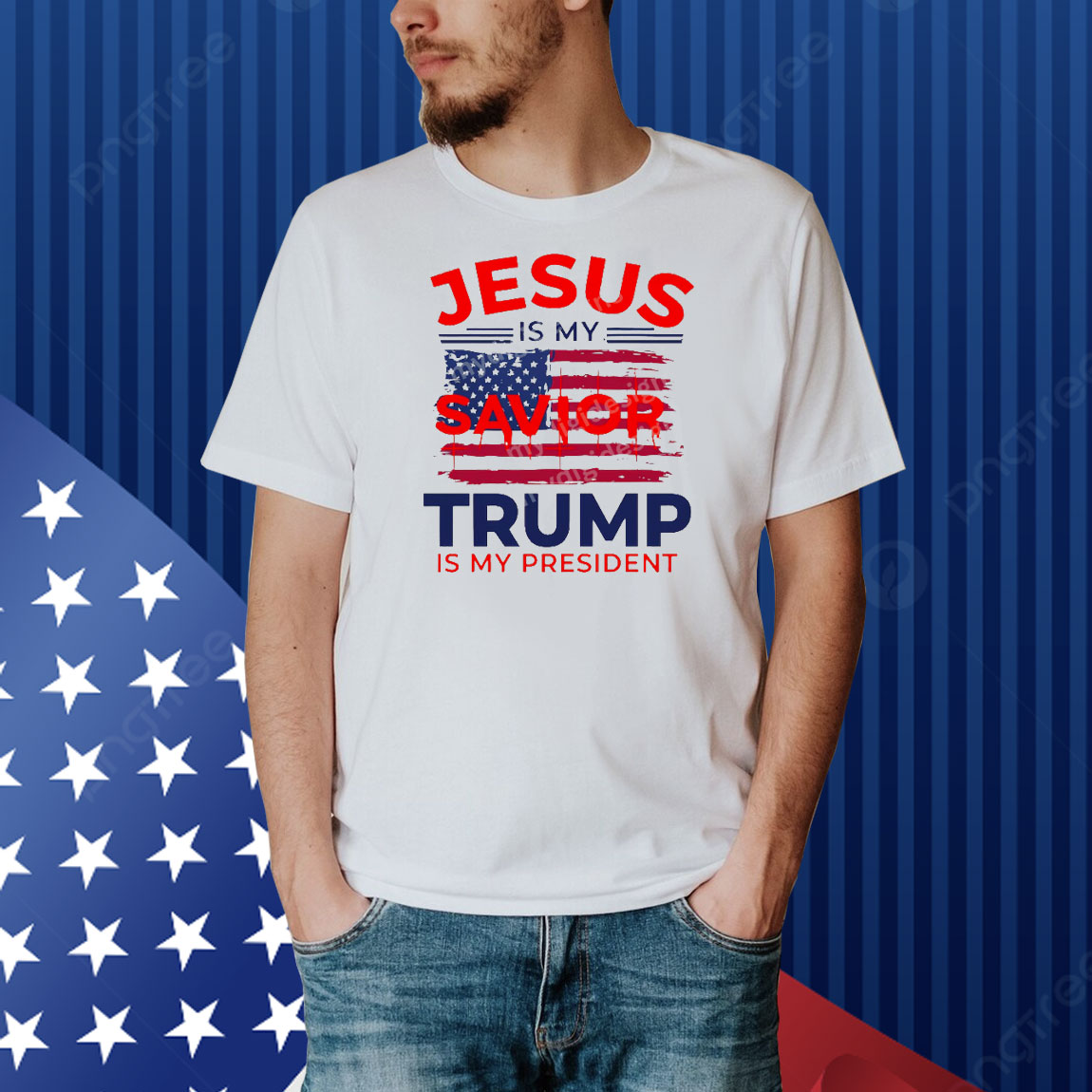 Jesus Is My Saviour Trump Is My President Shirt