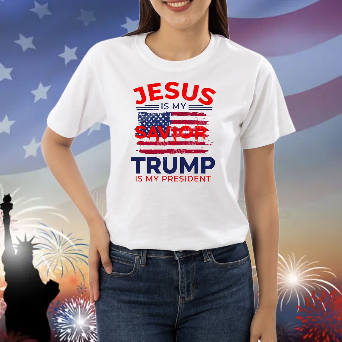 Jesus Is My Saviour Trump Is My President Shirt