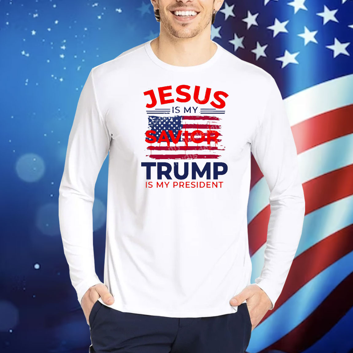 Jesus Is My Saviour Trump Is My President Shirt