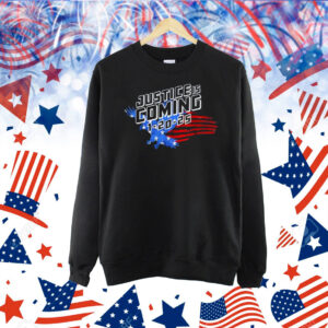 Justice is coming 1-20-25 eagle Trump funny men Shirt