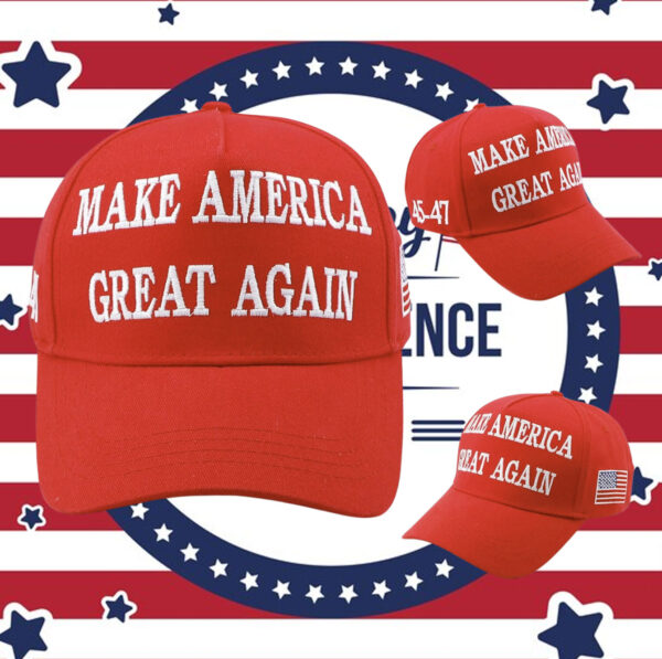 Trump 45-47 2024 USA Embroidered Make America Great Again Cap