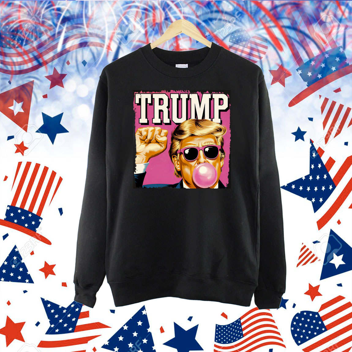 Trump Blowing Bubble Gum Shirt