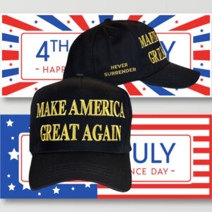 Trump Dark MAGA Make America Great Again Embroidered Hat