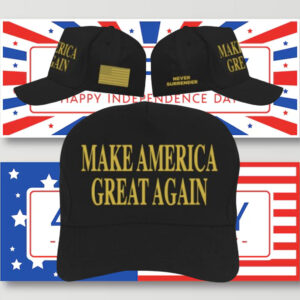 Trump Dark MAGA Make America Great Again Embroidered Hat