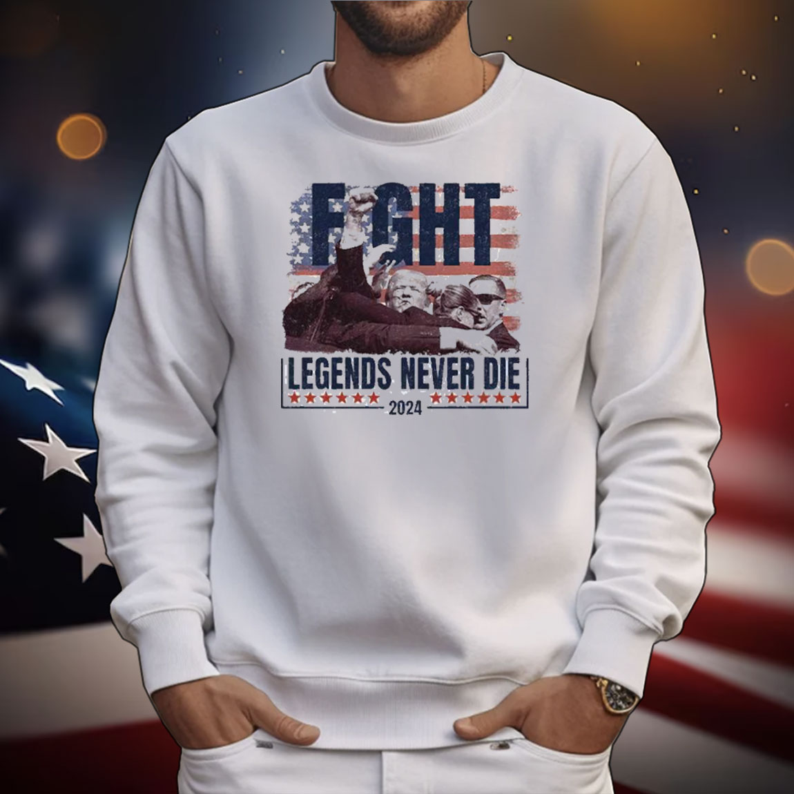 Trump Fight Legends Never Die 2024 T-Shirt