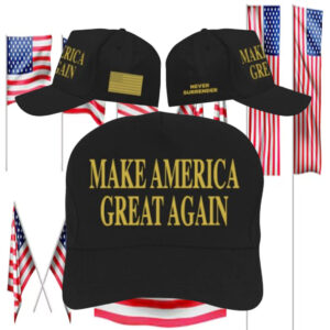 Trump Gold Dark MAGA Cap