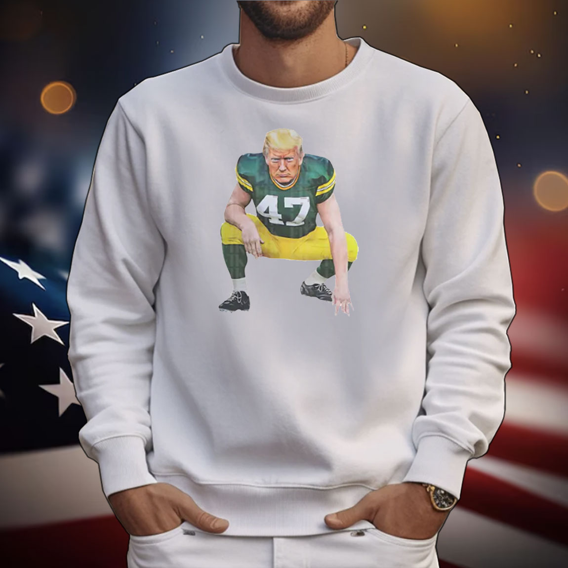 Vintage Green Bay Football Donald Trump T-Shirt