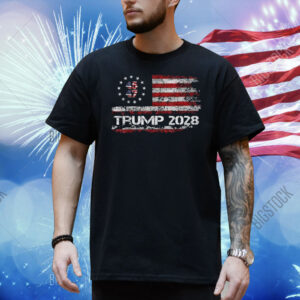 2028 45 47 Donald Trump American Flag Vintage Shirt
