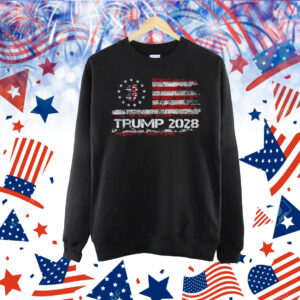 2028 45 47 Donald Trump American Flag Vintage Shirt