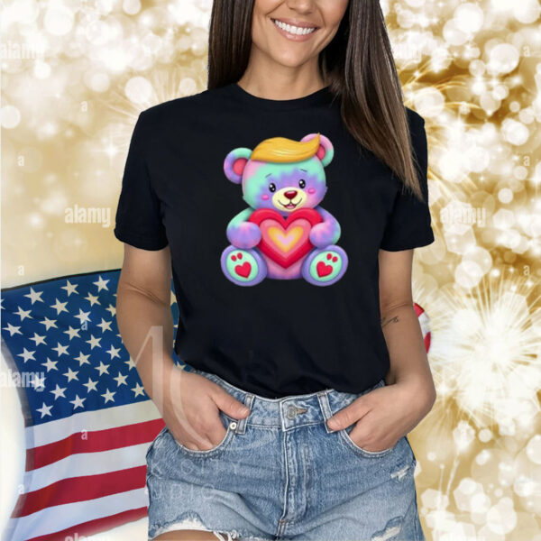 Baby Panda Trump Funny Heart Trump Is My Valentine Day Premium Shirt
