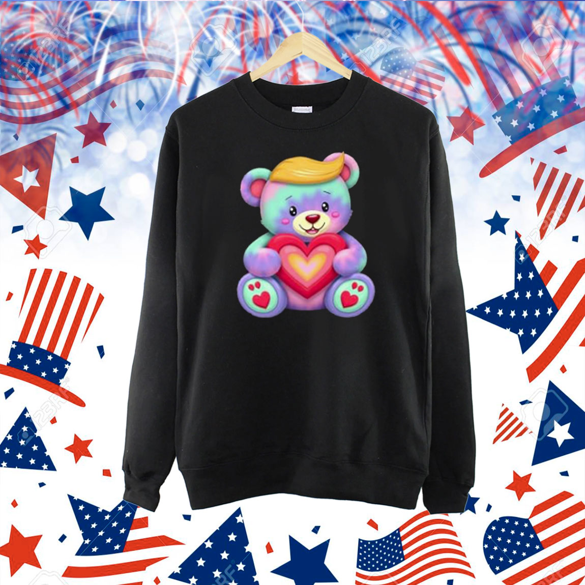 Baby Panda Trump Funny Heart Trump Is My Valentine Day Premium Shirt