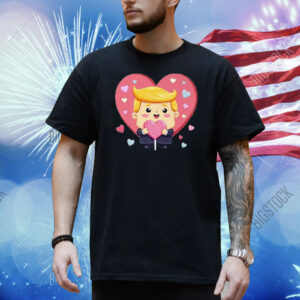 Baby Trump Funny Heart Trump Is My Valentine Day Design Premium Shirt