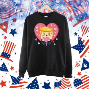 Baby Trump Funny Heart Trump Is My Valentine Day Design Premium Shirt