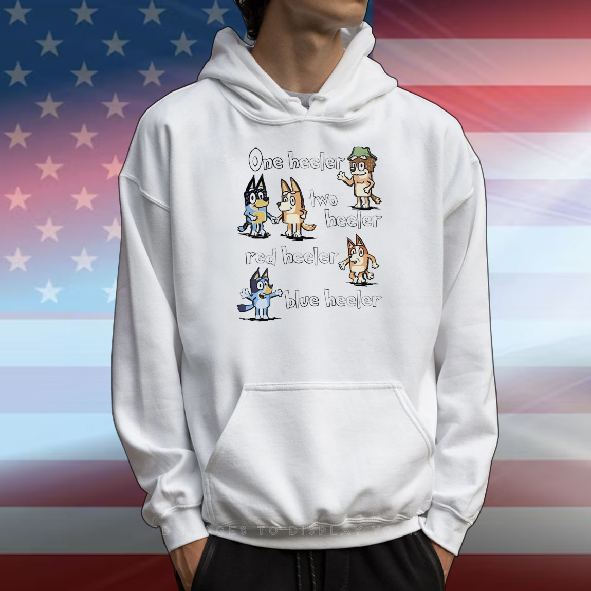 Bandit Heeler and Chilli Heeler one heeler two heeler red heeler blue heeler T-Shirt