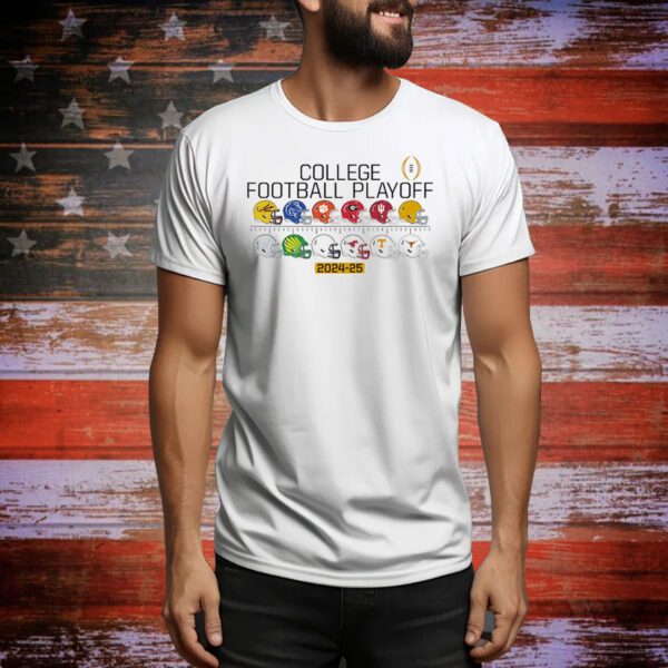 College Football Playoff 12 team helmets Tee Shirt