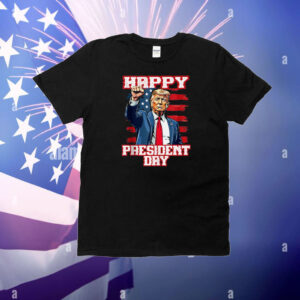 Donald Trump Happy Presidents Day American Flag history T-Shirt