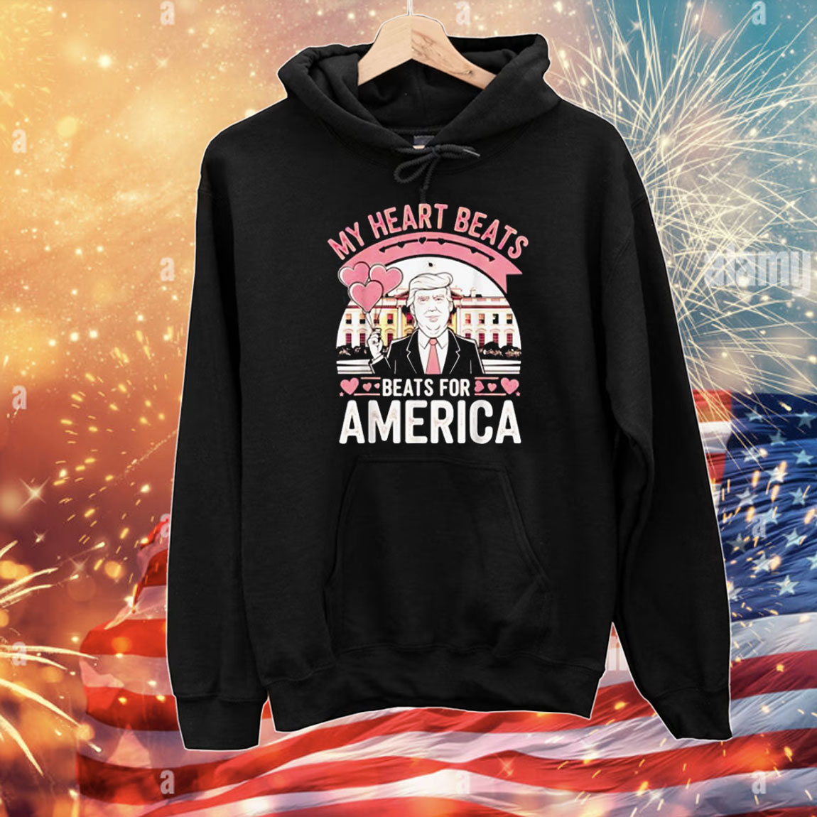 Donald Trump happy Valentine day 2025 Trump it's love Heart T-Shirt