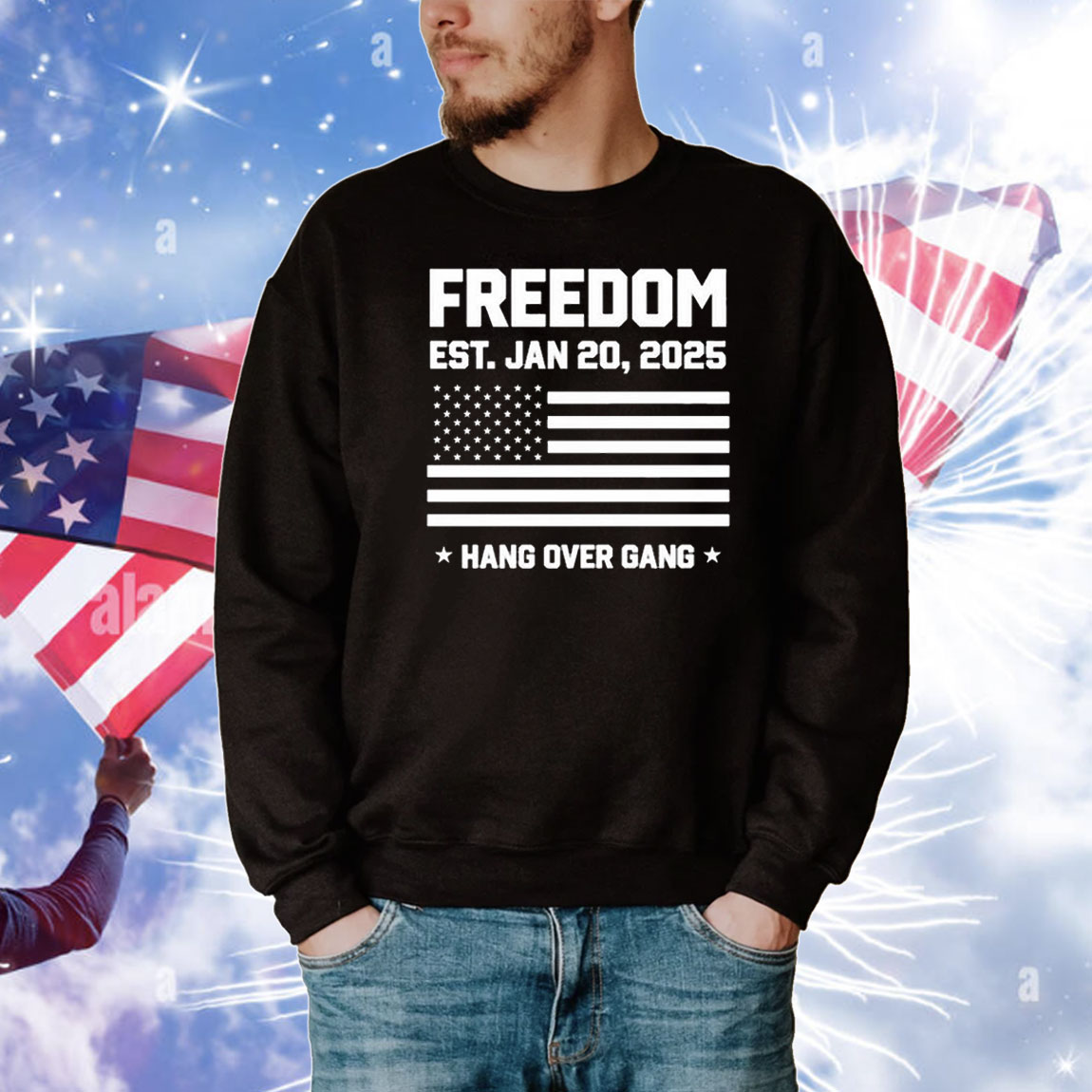 Freedom Est. Jan 20, 2025 Hang Over Gang T-Shirt
