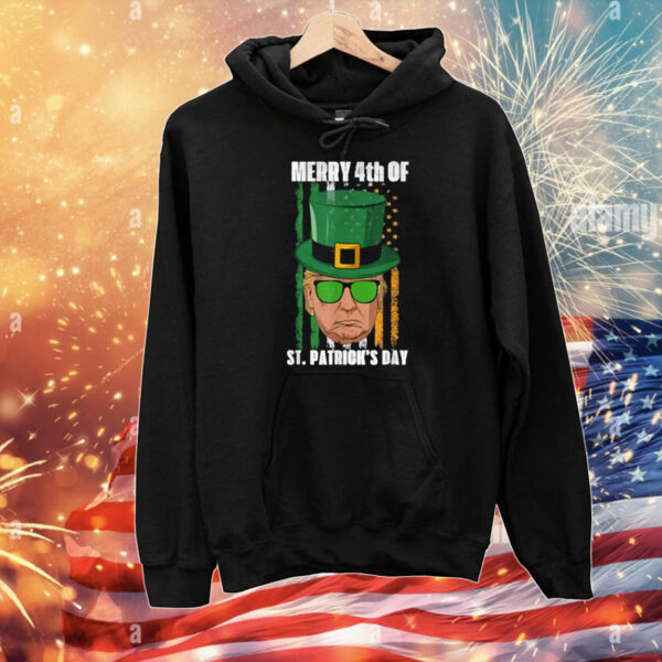 Funny Trump Merry 4th Of St Patrick's Day T-Shirt
