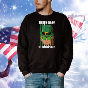 Funny Trump Merry 4th Of St Patrick's Day T-Shirt