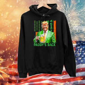 Funny Trump Paddy's Back 45 47 St Patricks Day USA Flag T-Shirts