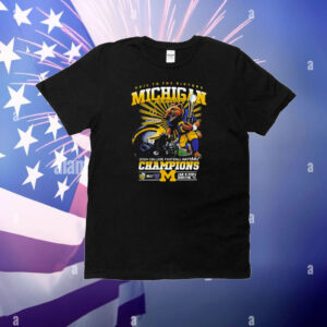 Hail to the victors Michigan Wolverines 2024 college football national champions T-Shirt