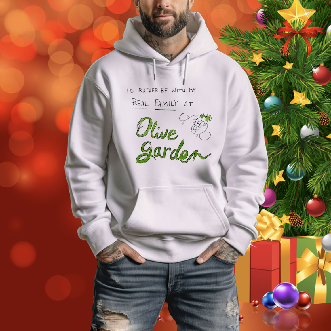 I’d rather be with my real family at olive garden Tee Shirt