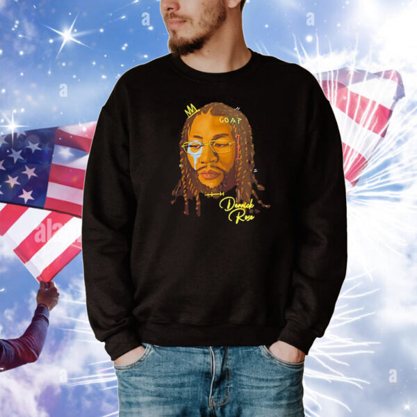 Joakim Noah wearing Goat Derrick Rose T-Shirt