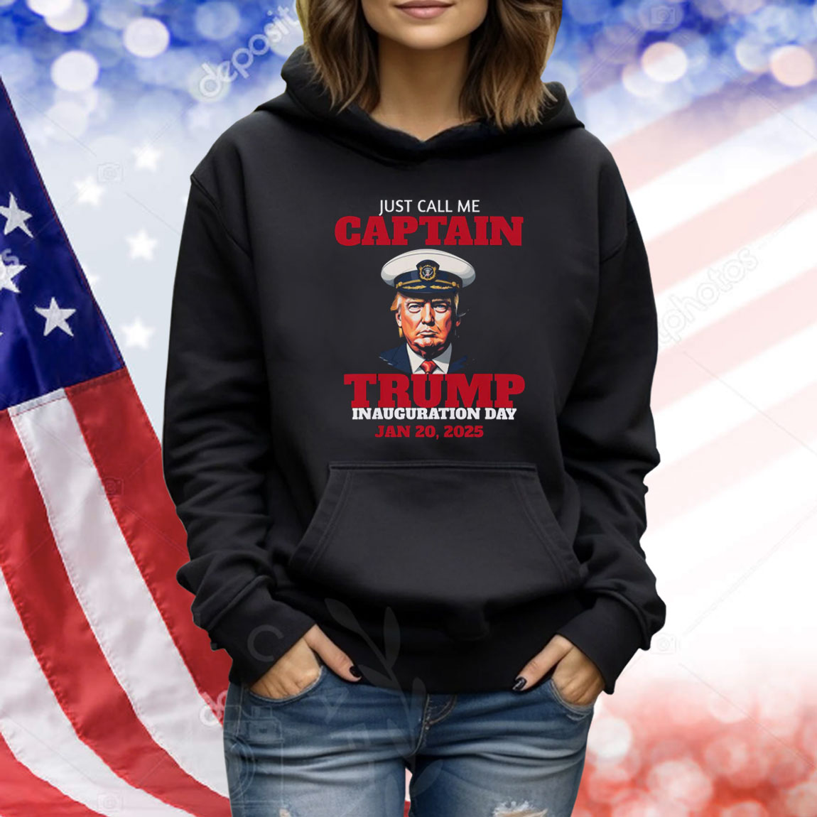 Just Call Me Captain Trump Inauguration Day Jan 20, 2025 Shirt