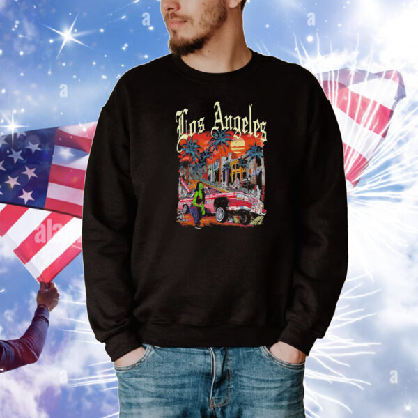 Low rider zombie Los Angeles graphic T-Shirt