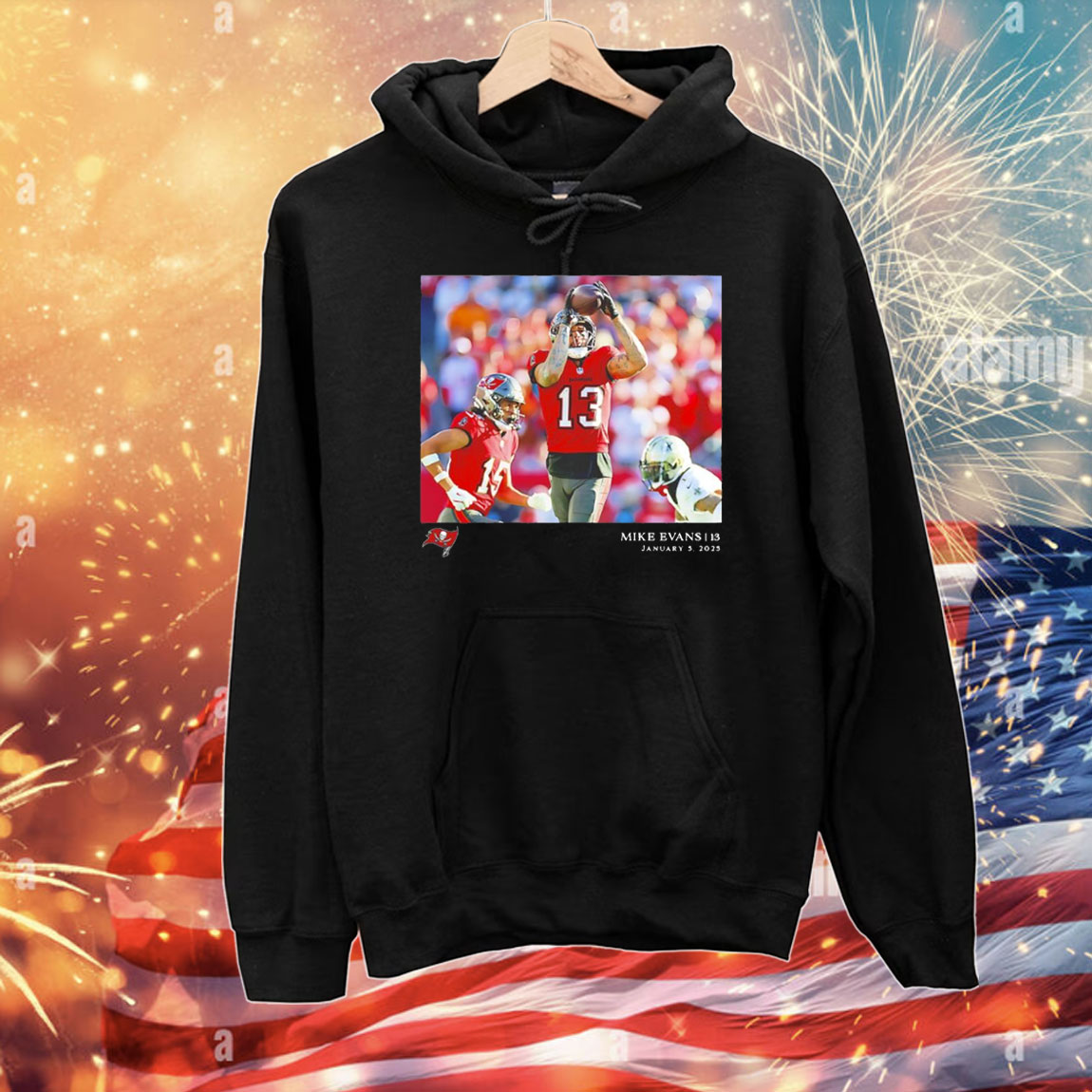 Mike Evans Tampa Bay Buccaneers NFL Flash Features T-Shirt