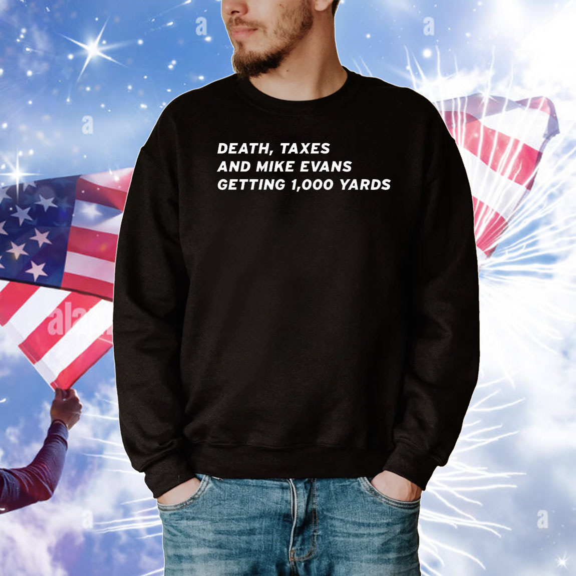 Mike Evans Tampa Bay Buccaneers death taxes and 1000 yards T-Shirt