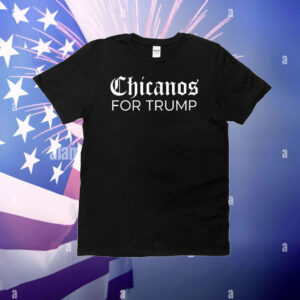 Ms. Pulido wearing Chicanos for Trump T-Shirt