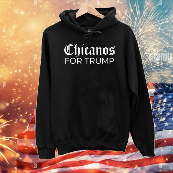 Ms. Pulido wearing Chicanos for Trump T-Shirt
