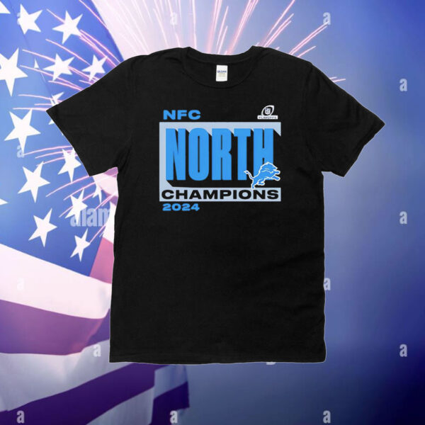 NFC North Division Champions Detroit Lions 2024 T-Shirt