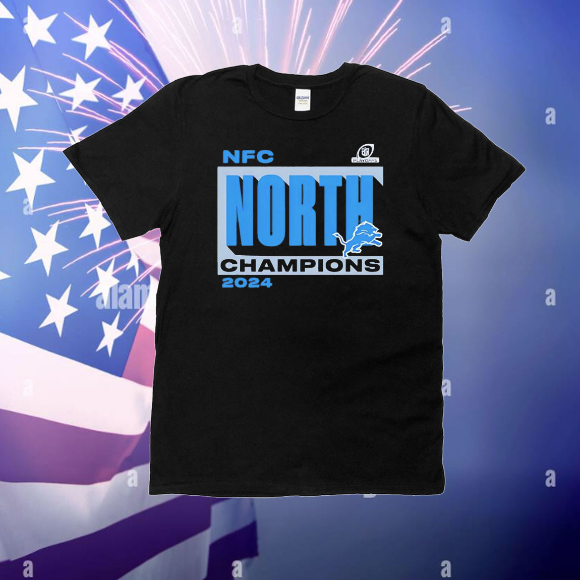 NFC North Division Champions Detroit Lions 2024 T-Shirt