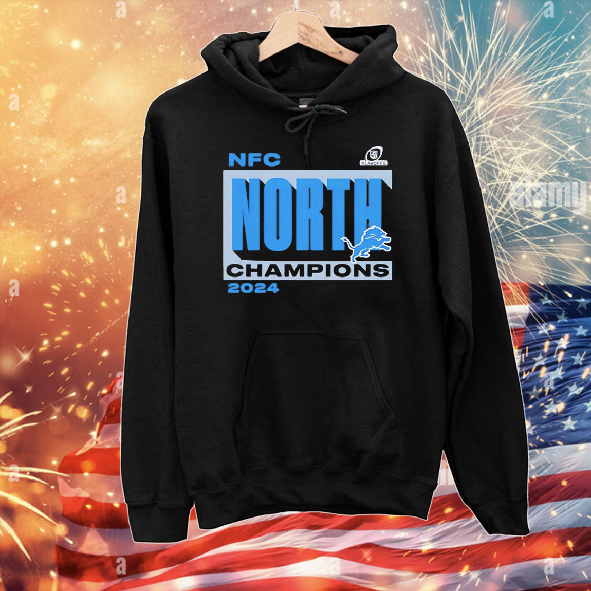 NFC North Division Champions Detroit Lions 2024 T-Shirt