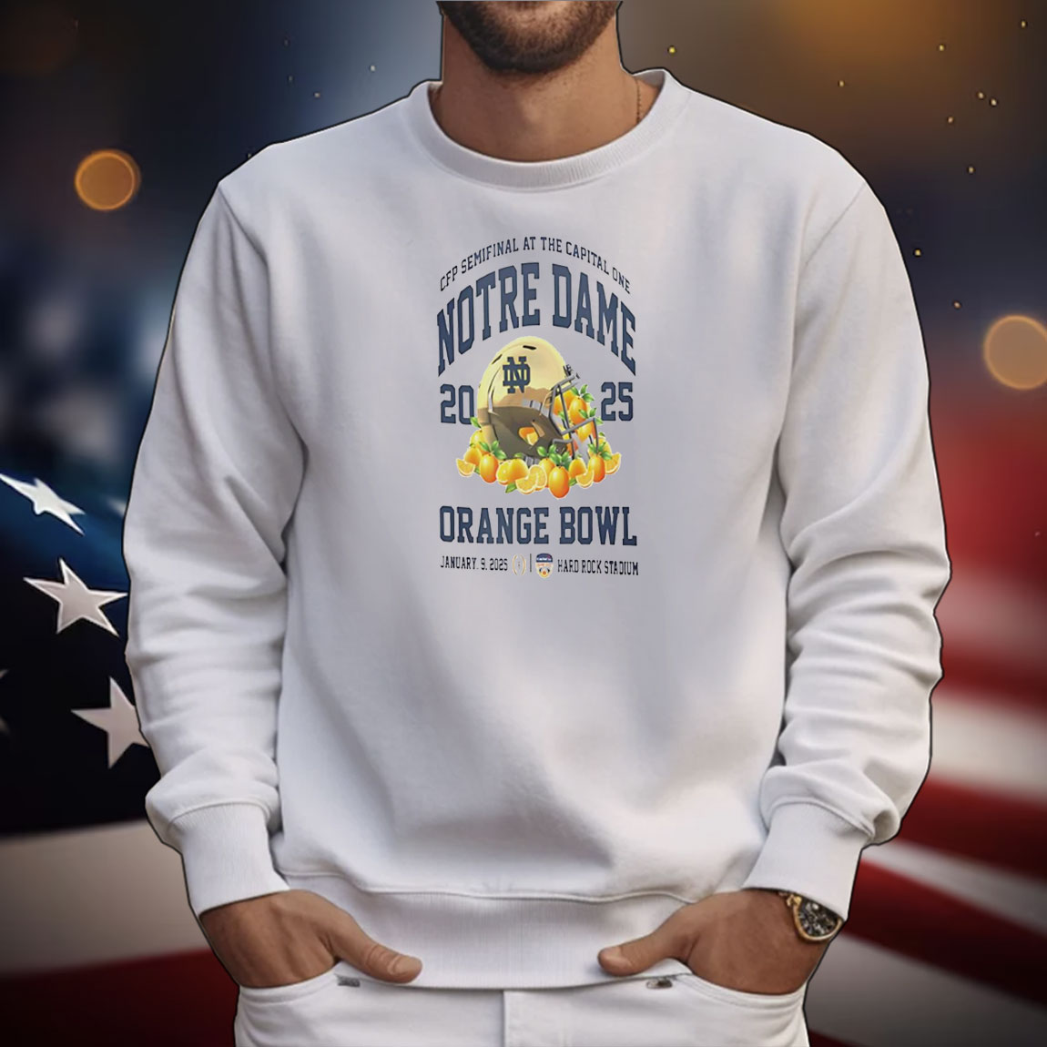 Notre Dame Fighting Irish Orange Bowl January 9 2025 T-Shirt