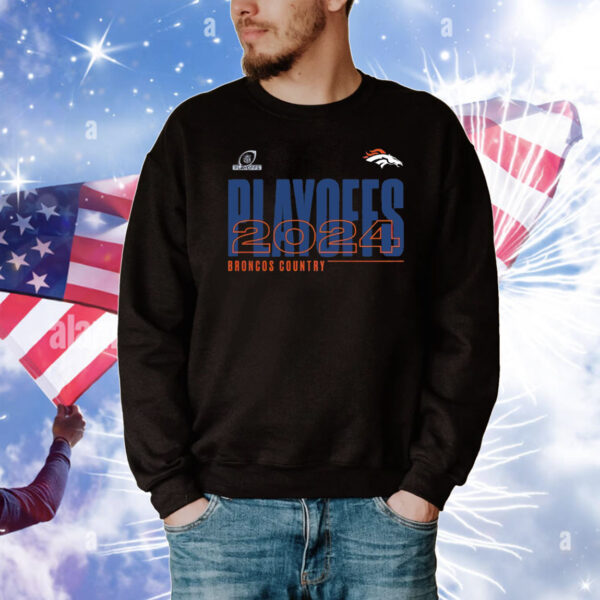 Official 2024 Denver Broncos Vs Kansas City Chiefs NFL Playoffs Broncos Country T-Shirt