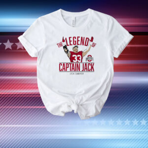 Official Ohio State Buckeyes Football The Legend Of Captain Jack Sawyer NCAA T-Shirt