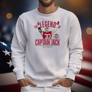 Official Ohio State Buckeyes Football The Legend Of Captain Jack Sawyer NCAA T-Shirt