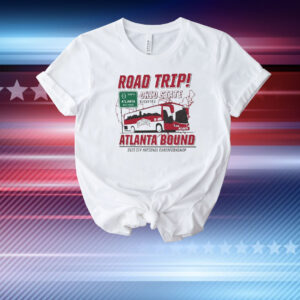 Official Ohio State Buckeyes NCAA College Football Playoff National Championship 2025 Atlanta Bound Retro Road Trip T-Shirt