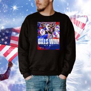 Official Poster Buffalo Bills win Denver Broncos 31 – 7 Score Wild Card Round 2024 – 2025 NFL Playoffs T-Shirt
