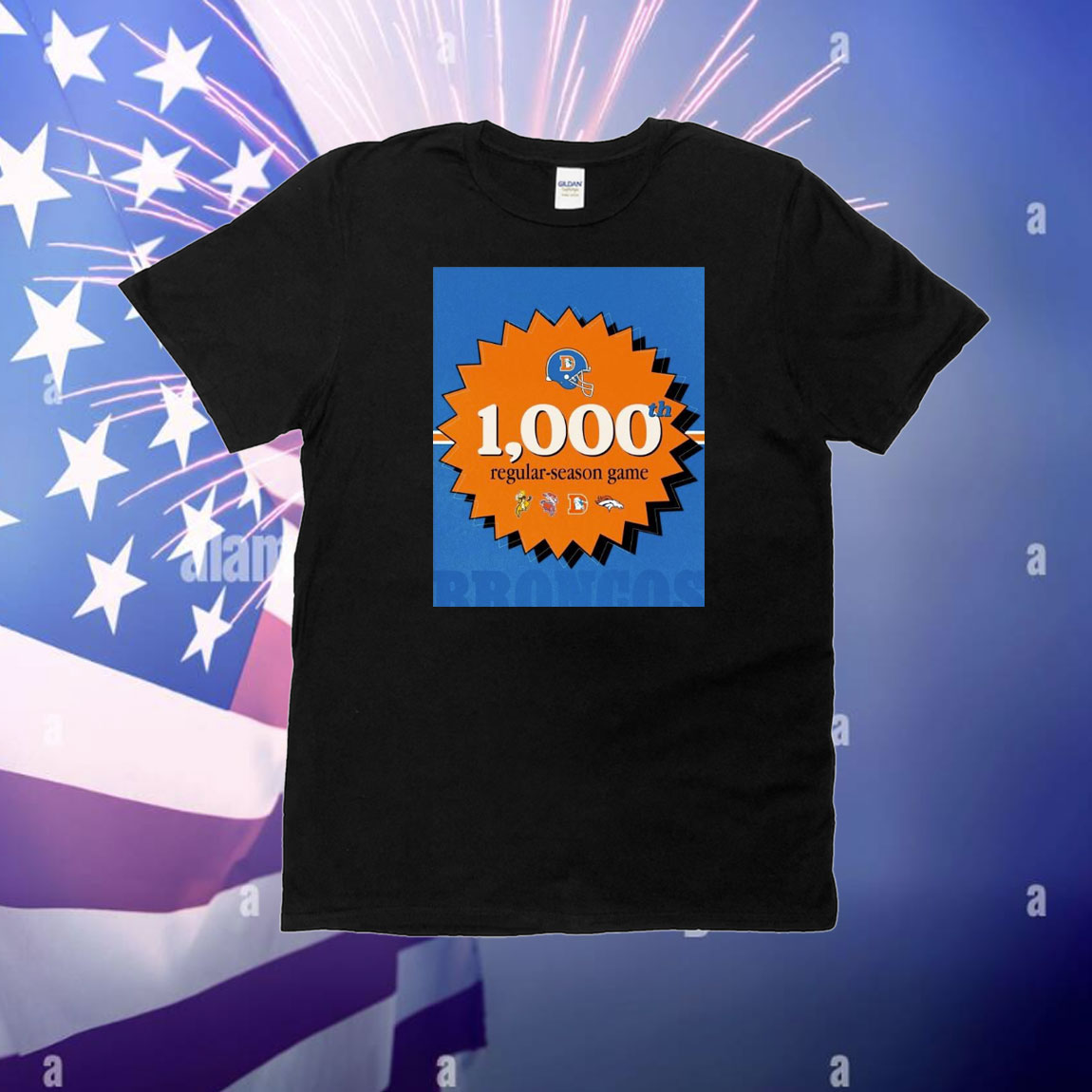 Official Poster Denver Broncos Wrapping Up The 2024 Regular Season With 1000th Regular-Season Game T-Shirt
