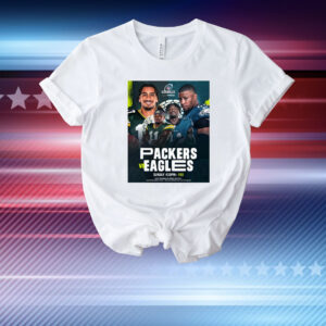 Official Poster Green Bay Packers Vs Philadelphia Eagles Rematch On Sunday Wild Card NFL On FOX T-Shirt