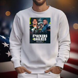 Official Poster Green Bay Packers Vs Philadelphia Eagles Rematch On Sunday Wild Card NFL On FOX T-Shirt