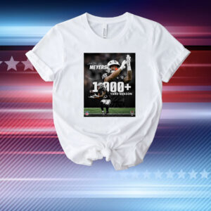 Official Poster Las Vegas Raiders Jakobi Meyers Wide Receiver 1000 Yard Season NFL T-Shirt